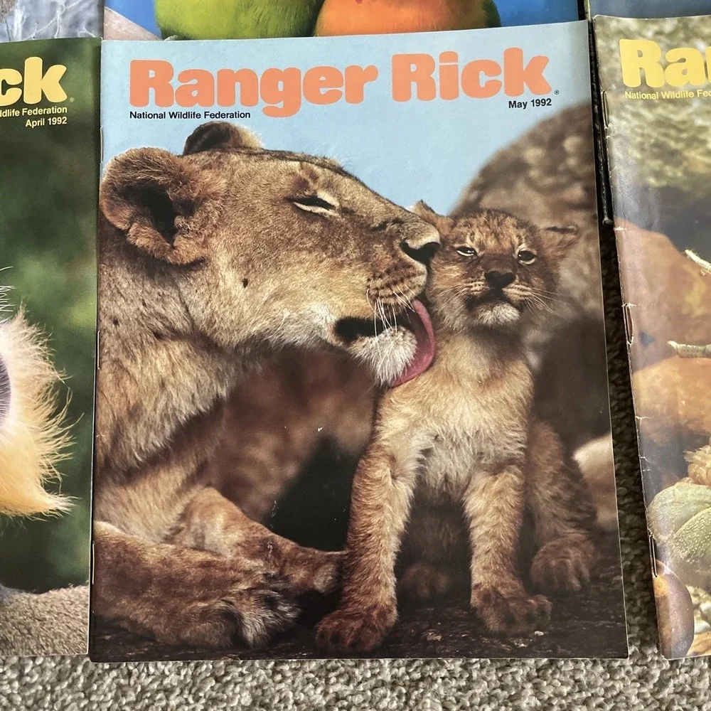 Ranger Rick's Nature Magazine 1992 National Wildlife Kids Vtg Lot Of‎ 9